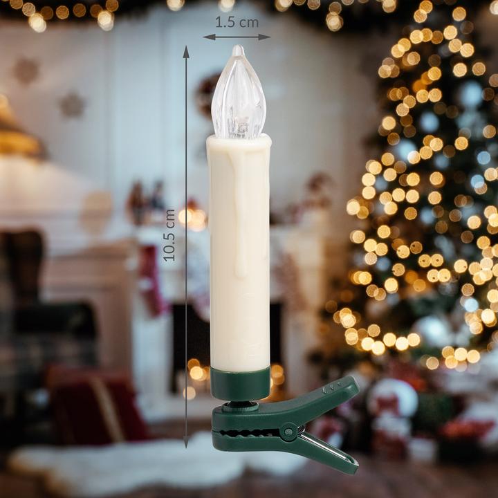Produktbild Monzana Weihnachtsbaumkerzen (30 x)