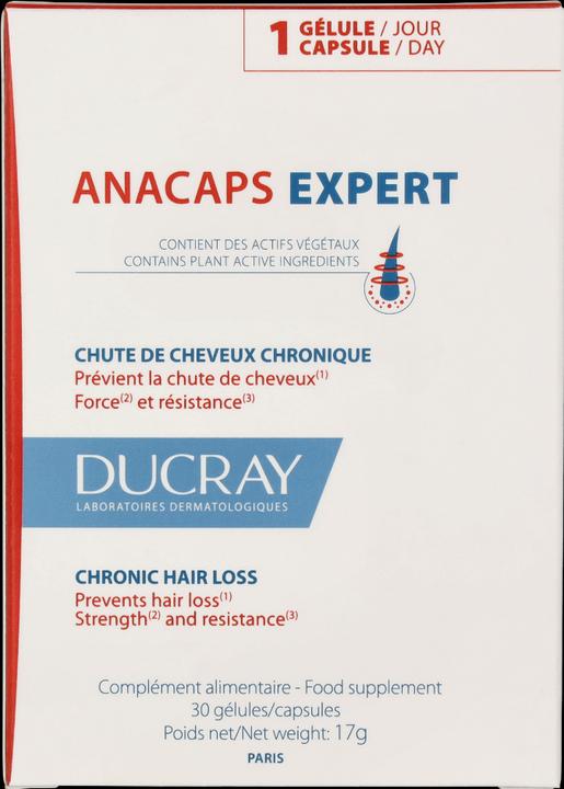 Energie-Label Pierre Fabre Ducray Anacaps Experte, 30 Kapseln (Körperlotion)