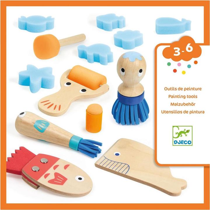 Image du produit Djeco Outils de peinture amusants