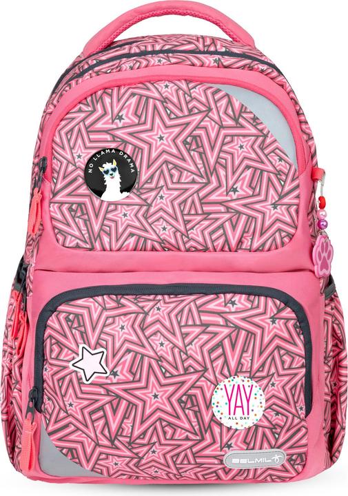 Produktbild Belmil Maxi Pack Schulrucksack mit Brustgurt 2tlg. Set "Love Star (22 l)