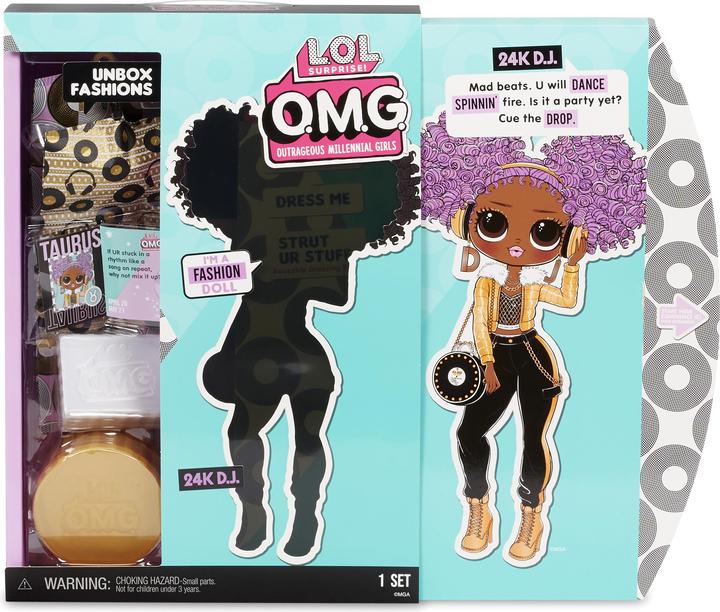 Actual product image MGA L.O.L. Surprise OMG 3.8 Doll 24K D.J.