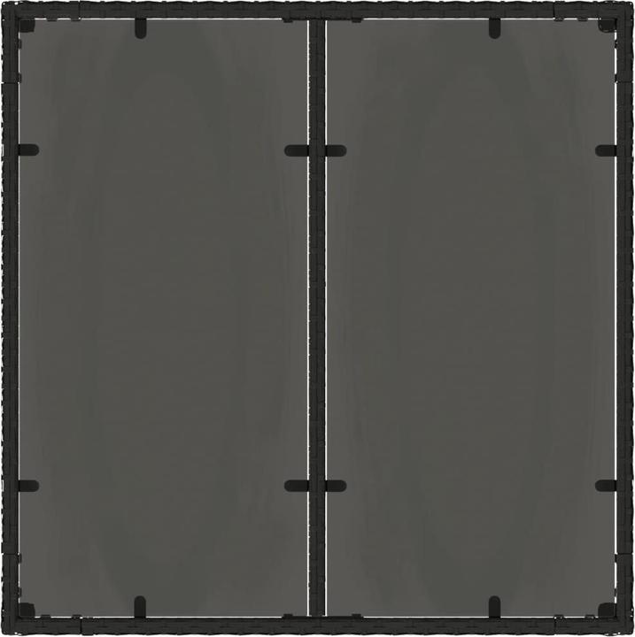 Produktbild VidaXL Gartentisch mit Glasplatte (90 cm)