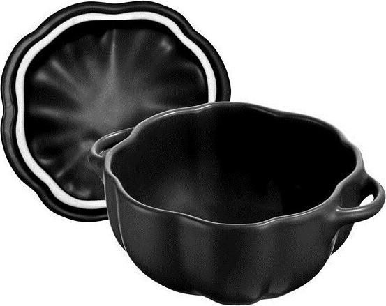 Actual product image Staub 40508-548-0 - Pumpkin - Cocotte - Black matt - Ceramic - 12.2 cm (12.20 cm, Casserole + Stewpot, Ceramic)