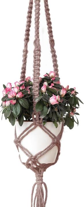 Produktbild Hoooked Bastelset Makramee Blumenampel Rosa