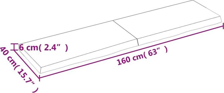 Actual product image VidaXL Emerald (160 x 40 x 6 cm)