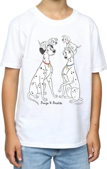 Immagine prodotto Disney 101 Dalmatians Classic Pongo And Perdita Maglietta Ragazzi (128)