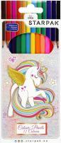 Actual product image Starpak 12 colors pencil crayons / 180 unicorn pow (12 x)