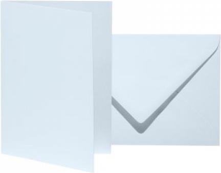 Productafbeelding Artoz 10 vouwkaarten met enveloppen Mozaïek DIN B6 lichtblauw (10 x, B6)