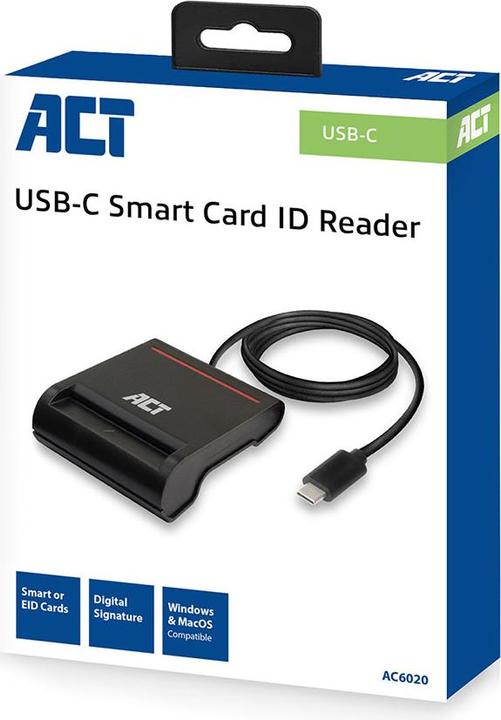 Produktbild External USB-C Smartcard eID Card Reader (USB 2.0)