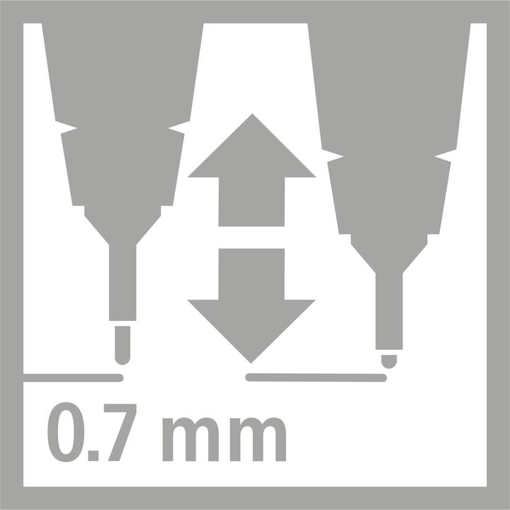 Immagine prodotto STABILO Fineliner Sensor, larghezza di linea 0,3 o 0,7 mm, scelta di 4 colori, 10 pezzi (Blu, 10 x)