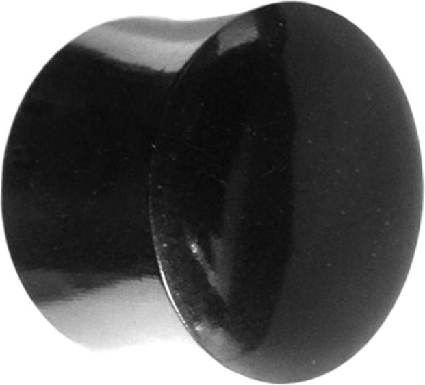 Actual product image Star Piercing Flared Plug made of Horn and Bone black (without brass, Organic)
