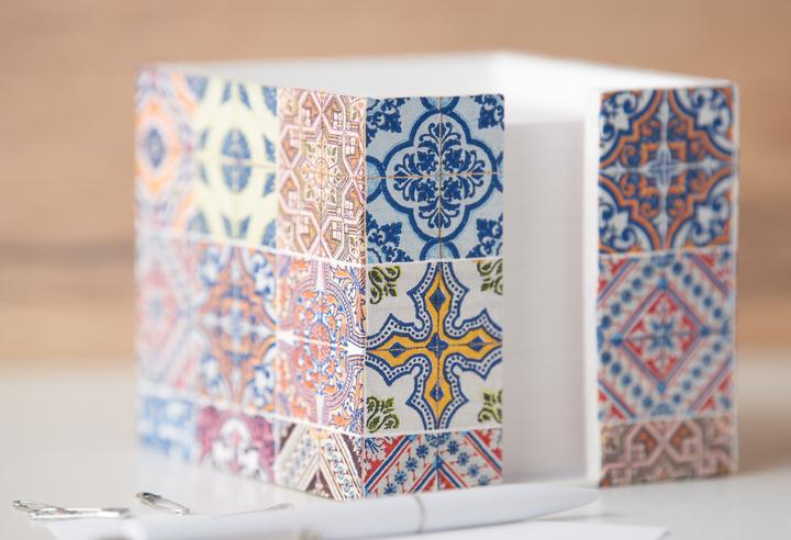 Immagine prodotto VBS Scatola per appunti con blocco note, porta appunti, organizza la tua scrivania con un blocco note.