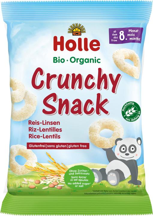 Produktbild Holle Bio-Crunchy Snack Reis Linsen (25 g)