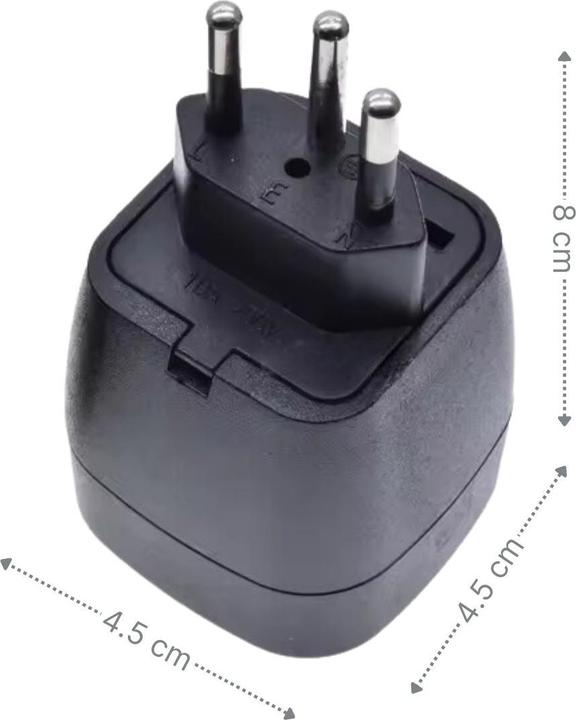 Produktbild Hermex Steckdosenadapter Schuko zu Schweiz (Typ 13, CEE 7/4)