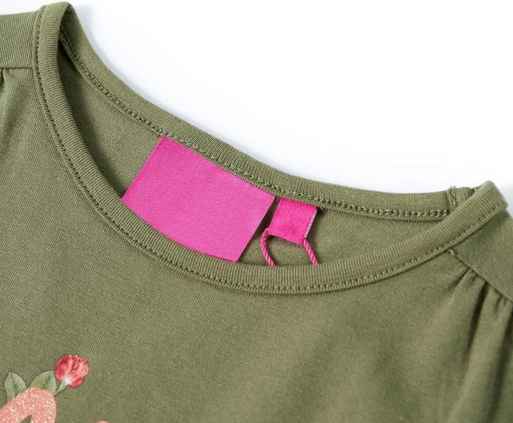 Immagine prodotto VidaXL Camicia da bambino a maniche lunghe kaki 92,Materiale: 95 % cotone. 5 (92)