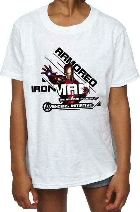 Image du produit - T-shirt IRON MAN ARMORED AVENGER - Fille (128)