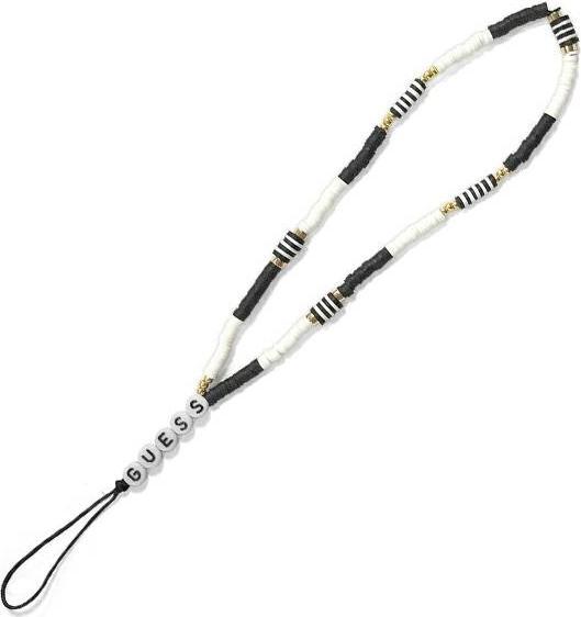 Actual product image Guess Pendant GUSTBCKH Phone Strap black-white