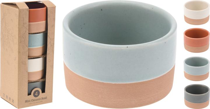 Produktbild Excellent Houseware Keramik-Dipschalen 4er Set (6.50 cm, 0.86 l, 4 x)