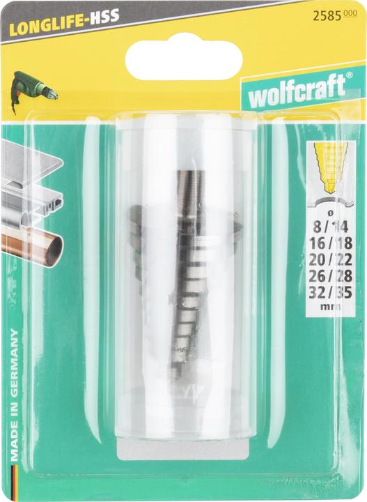 Produktbild wolfcraft wolfcraft 1 Stufenbohrer HSS, Schaft 10mm, ø8-30mm (10 mm)