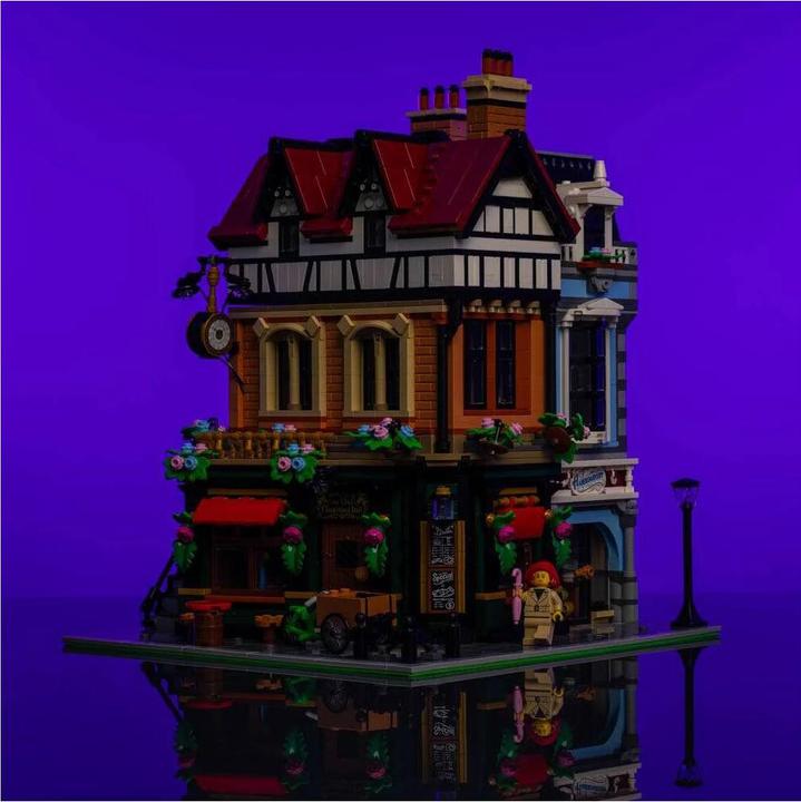 Actual product image Light my bricks LMB 2.0 LEGO® 10350# Tudor Corner Light Kit