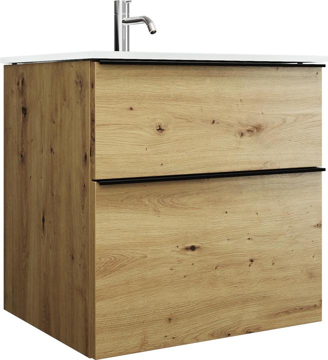 Immagine prodotto burgbad Eqio lavabo in vetro con mobiBette WC, larghezza 620 mm