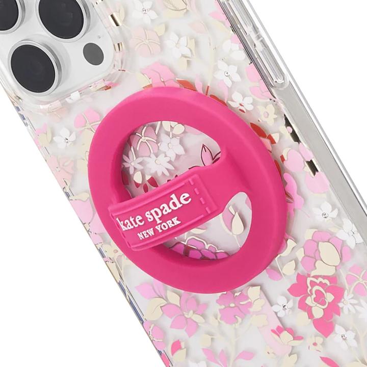 Actual product image Kate Spade Magnetischer Schlaufengriff – MagSafe Fingergriff (Pom Pom Pink)