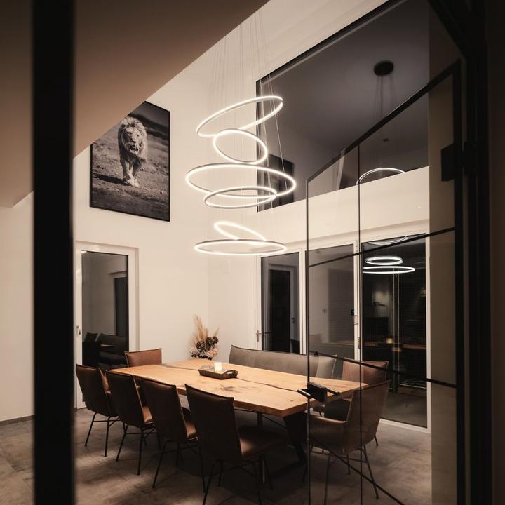 Produktbild s.luce Hängelampe Ring Aluminium Ø 60 | 80 | 100 | 80 | 60cm