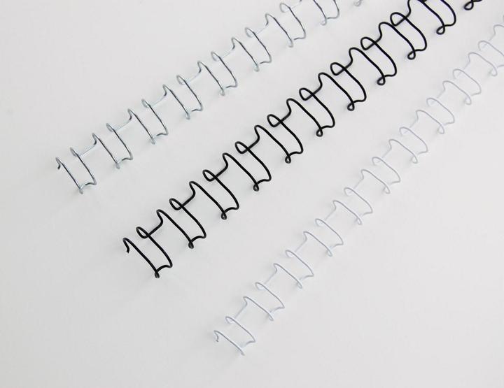 Produktbild GBC Binderücken Draht, 12 mm, 21 Ringe, silber