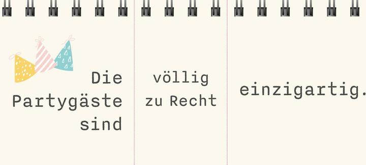 Nährwerte und Zutaten Dein Glückwunsch-Generator zum Geburtstag (Deutsch, Lappan Verlag, 2024)