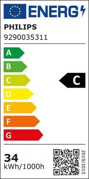 Energie-Label Philips PHIL LED-Leuchtmittel (E27, 33.50 W, 5600 lm, 1 x, C)