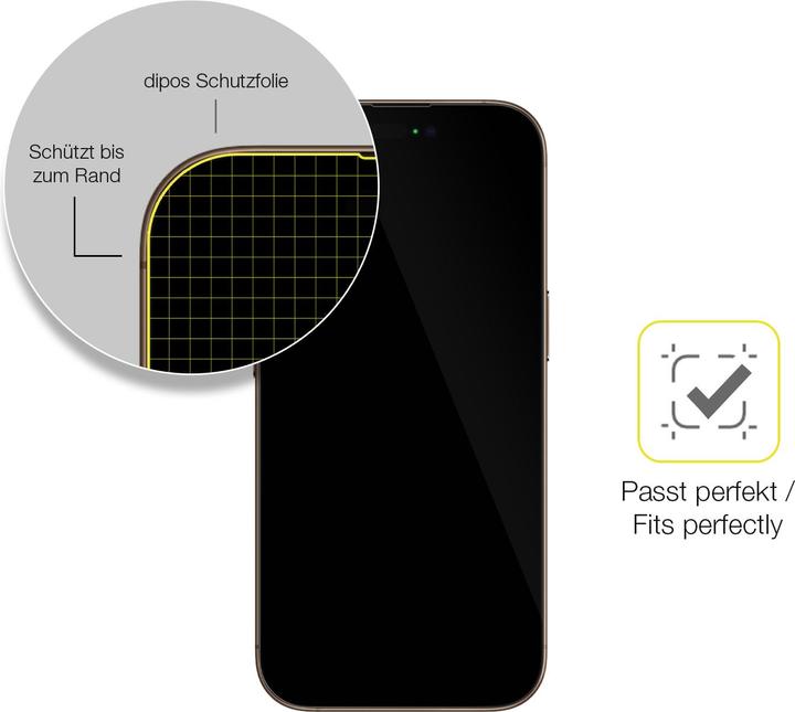Produktbild Dipos 3D Full Cover Schutzfolie (1 Stück, Apple iPhone 16 Pro Max)