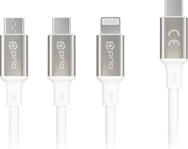 prio 3 in 1 Ladekabel (1.20 m, USB 2.0)