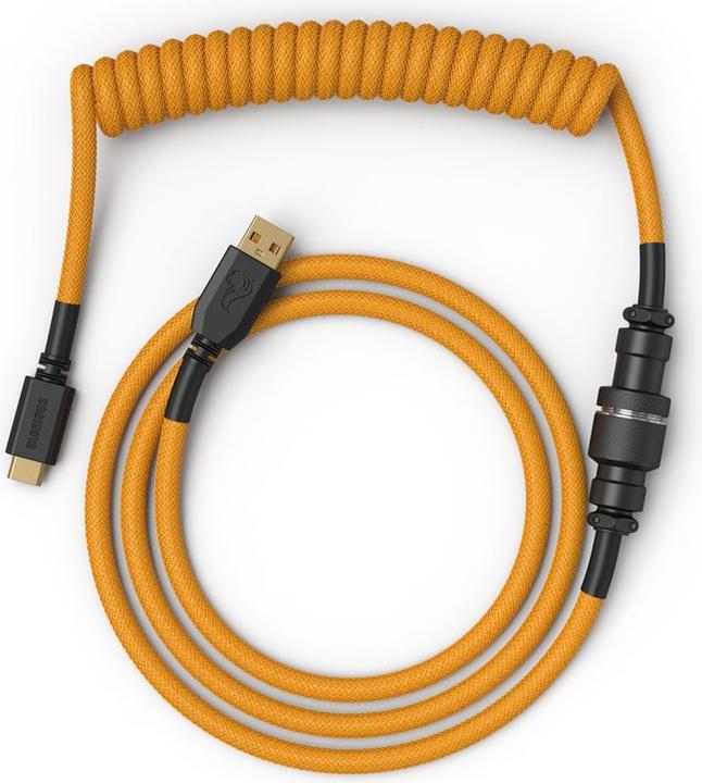 Image du produit Glorious PC Gaming Race Coiled Cable Glorious Gold, USB-C auf USB-A Spiralkabel