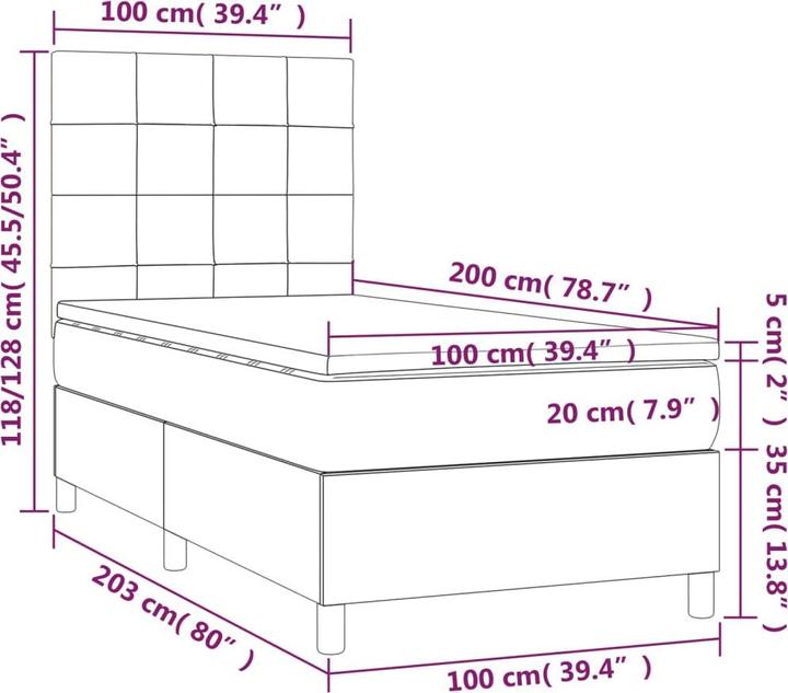Produktbild VidaXL Soraya (100 x 200 cm, 100 x 200 cm)