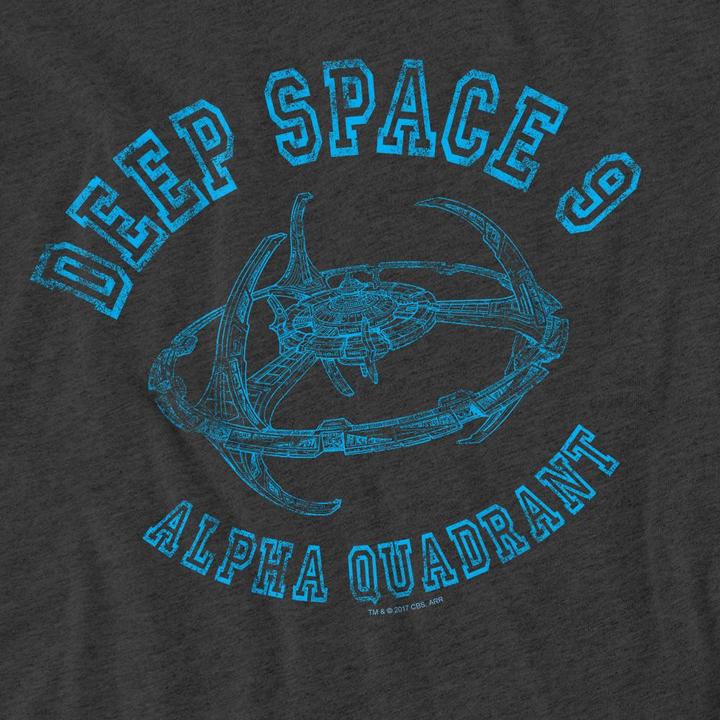 Actual product image Unisex Adult Deep Space 9 Athletic T-Shirt (XXL)