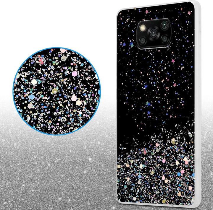 Immagine prodotto Cadorabo Custodia per Xiaomi POCO X3 NFC TPU funkelnder Glitter (Xiaomi Poco X3 NFC)