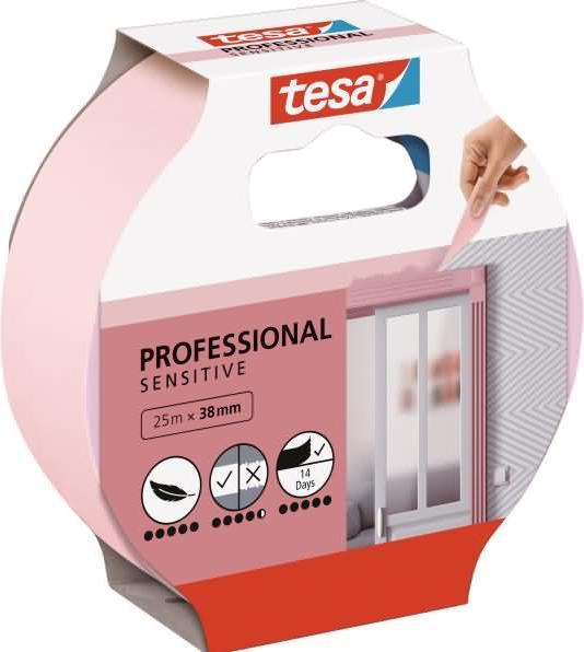 Produktbild tesa Malerkrepp SENSITIVE, Malerband für empfindliche Oberflächen (38 mm)