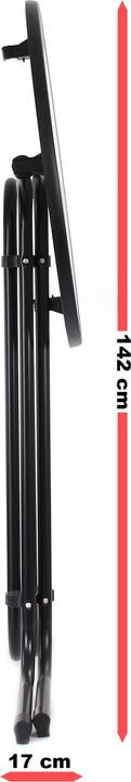 Actual product image Wiltec Toboli folding bistro table black Ø 80 cm high table bar table party table round
