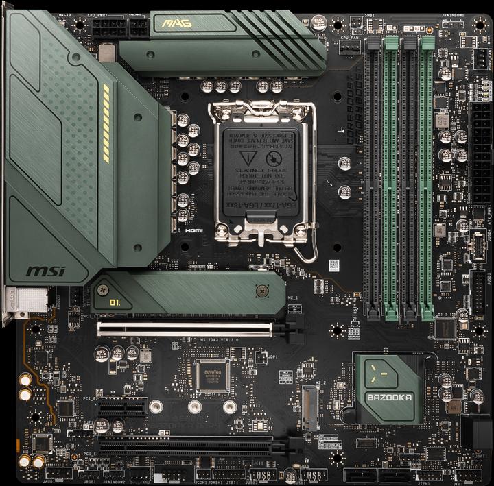 Actual product image MSI MAG B660M BAZOOKA DDR4 (LGA 1700, Intel B660, mATX)