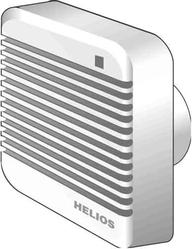 Helios HELI HV150/2RE Wandeinbau-Ventilator DN150 IP44 reversierbar