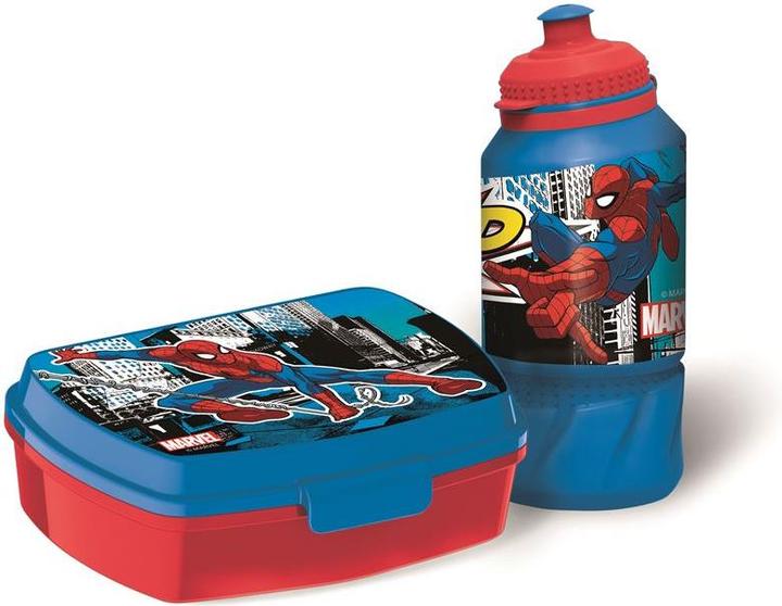 Produktbild Stor Spiderman - Lunchbox & Water Bottle (51373)