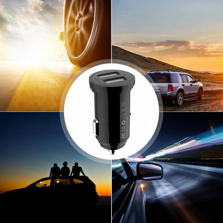 Immagine prodotto Techly Mini caricatore da auto 2 porte USB-A