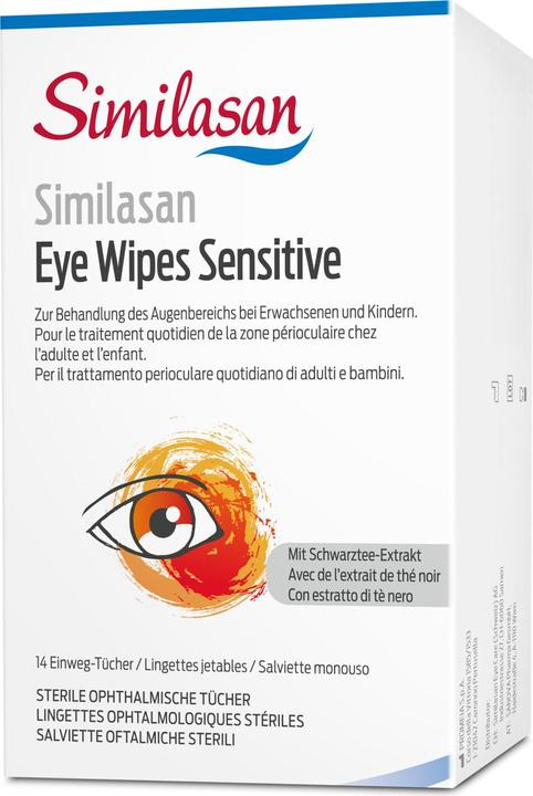 Image du produit Similasan Lingettes oculaires Sensitive (Patchs, 125 ml, Jour + nuit)