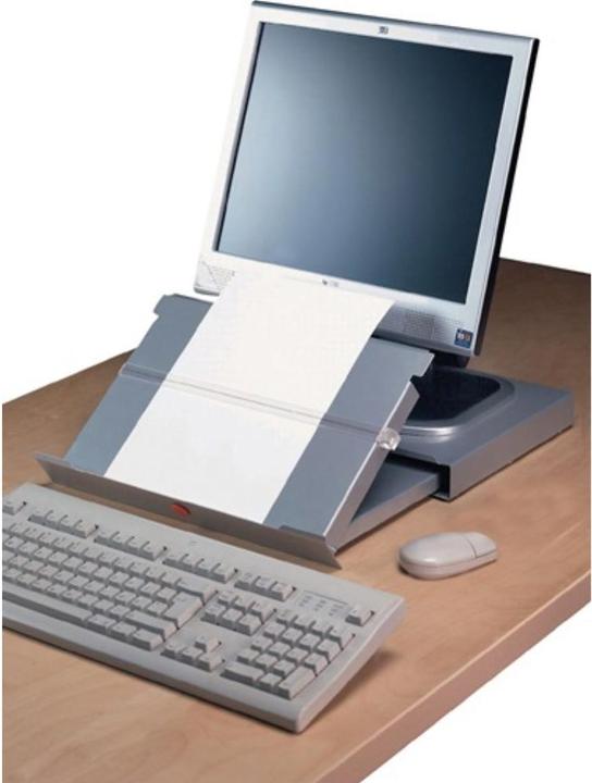 Produktbild Twinco Monitorständer Metall, mit Konzepthalter