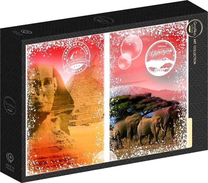 Immagine prodotto Grafika Puzzle 1000 pezzi Viaggio intorno al mondo - Africa, Egitto e Kenya (1000 pezzi)