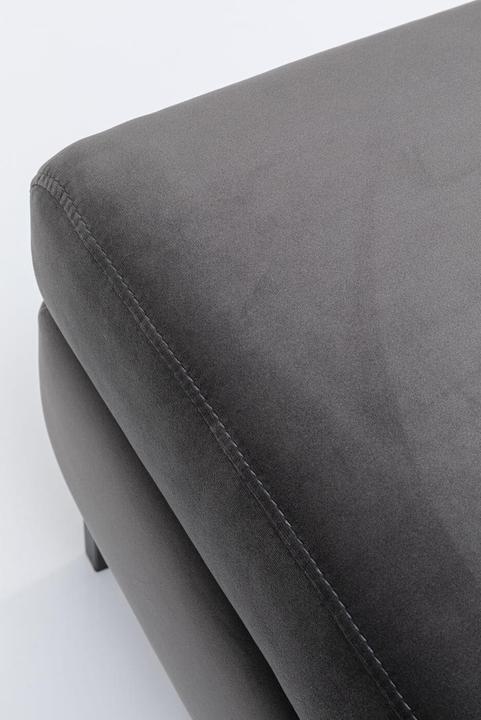 Image du produit Kare Design Tabouret Gianni Velvet Gris Noir (130 cm)