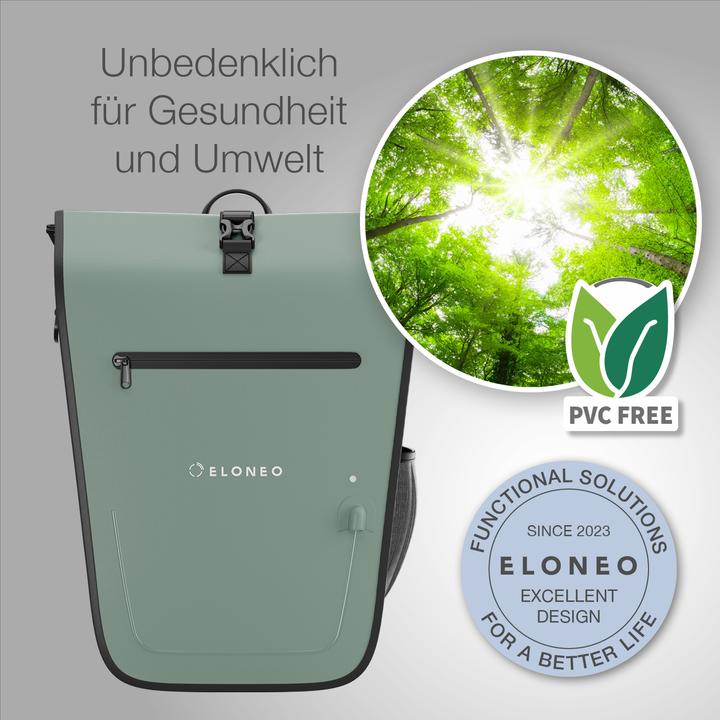 Produktbild Eloneo Fahrradtasche für Laptop (25 l, Gepäckträgertasche)