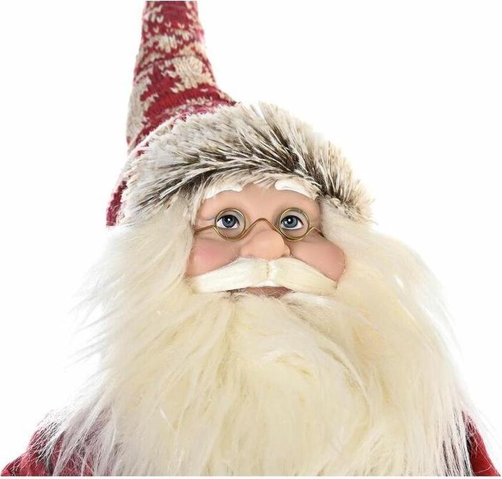 Actual product image DKD Home Decor Deko-Figur Rot Grau Holz Weihnachtsmann 42 x 22 x 48 cm