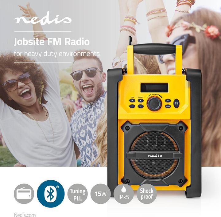 Immagine prodotto Nedis FM-Radio RDFM3100YW (FM, Bluetooth)