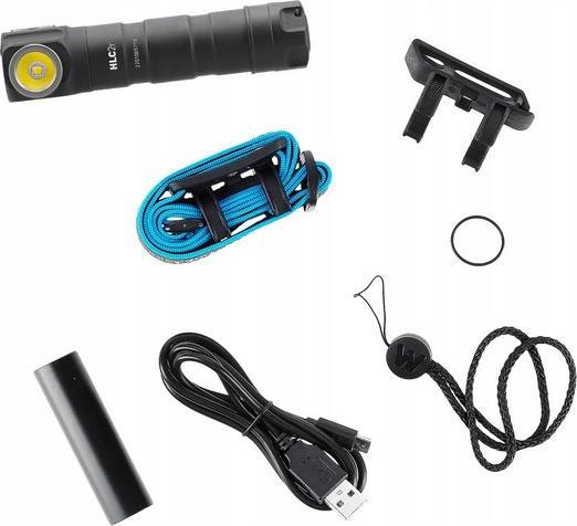 Immagine prodotto Walther Lampada frontale a LED HLC2r 1000 lumen, ricaricabile o a batteria (1000 lm)